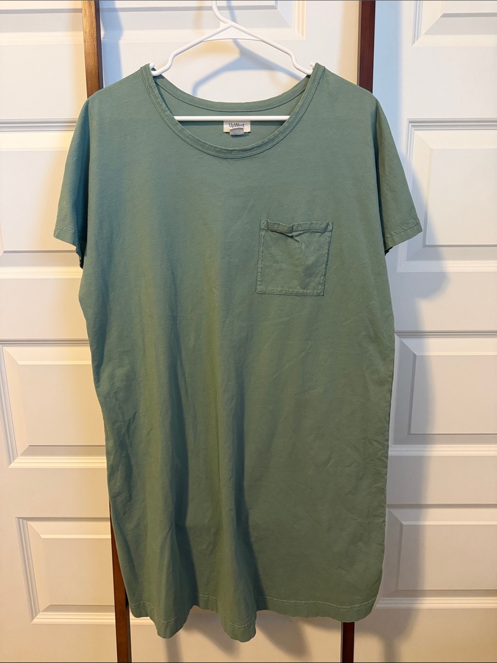UpWest Short Sleeve Pocket Dress - Sage Green